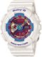 White Casio Baby-G Analog Digital Multi-Color Face Watch BA112-7A