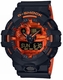 Casio G-Shock Analog Digital Shock Resistant Black and Orange Watch GA700BR-1A