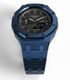 Casioak Mod Custom Watch Casio G-Shock GA-2100 Blue Case Metal Strap GA2100