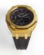 Casioak Mod Custom Watch Casio G-Shock GA-2100 Gold Tone Case Black Strap GA2100