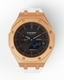 Casioak Mod Custom Watch Casio G-Shock GA-2100 Rose gold Case White Strap GA2100