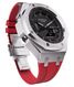 Casioak Mod Custom Watch Casio G-Shock GA-2100 Silver Case Red Strap GA2100