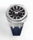 Casioak Mod Watch Casio G-Shock GA-2100 Silver Case Blue Strap Modded GA2100-1A
