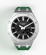 Casioak Mod Watch Casio G-Shock GA-2100 Silver Case Green Strap Modded GA2100-1A