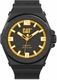 Men's CAT Caterpillar Black Rubber Strap Analog Watch LO11121137