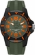 Men's CAT Caterpillar Diver Khaki Rubber Strap Analog Watch LR16123138