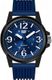 Men's CAT Caterpillar Groovy Blue Silicone Strap Watch LF11126632
