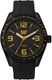 Men's CAT Caterpillar Oceania Black Rubber Strap Analog Watch LQ16121137