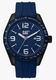 Men's CAT Caterpillar Oceania Blue Rubber Strap Analog Watch LQ16126632