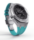 Casioak Mod Custom Metal Watch Casio G-Shock GA-2100 Turquoise Aqua Blue Strap