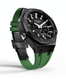Casioak Mod Watch Casio G-Shock GA-2100 Black Case Green Strap Modded GA2100-1A